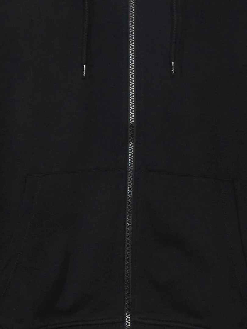 Veste zippée à capuche   noir