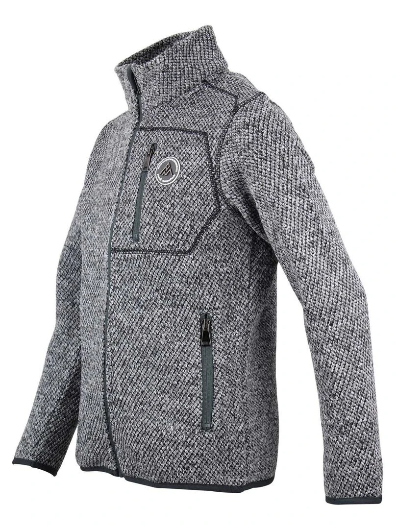 Blouson polaire unisexe ECAPINO   PEAK MOUNTAIN   Gris