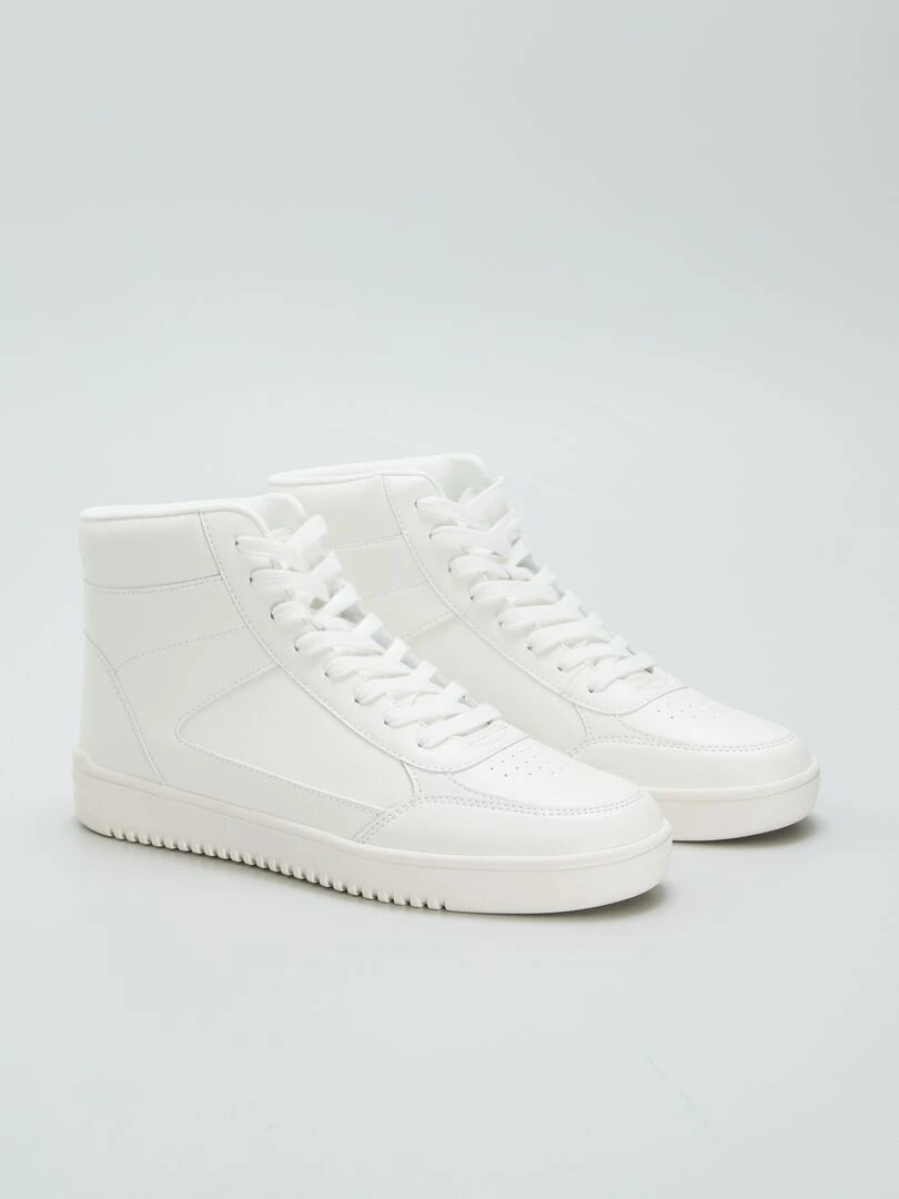 Baskets montantes blanc