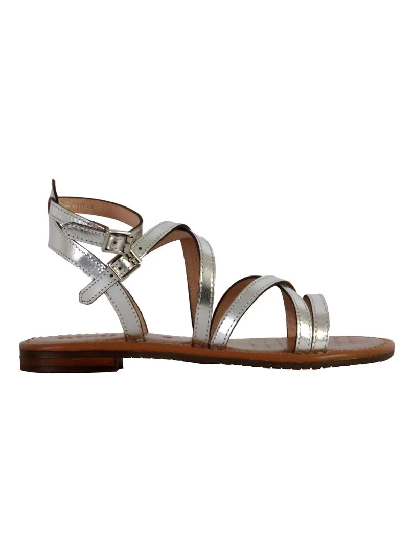 Sandales Cuir Geox Sozy Gris