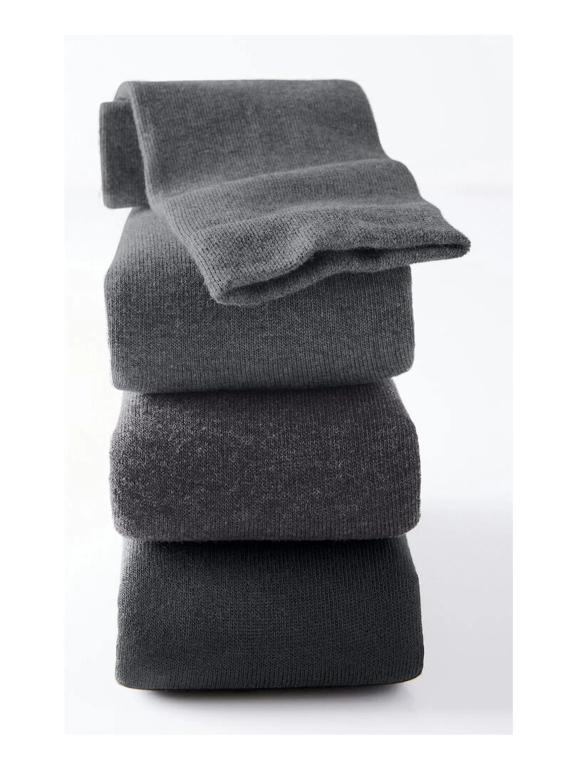 Lot de 3 paires de chaussettes en coton biologique majoritaire Damart Gris
