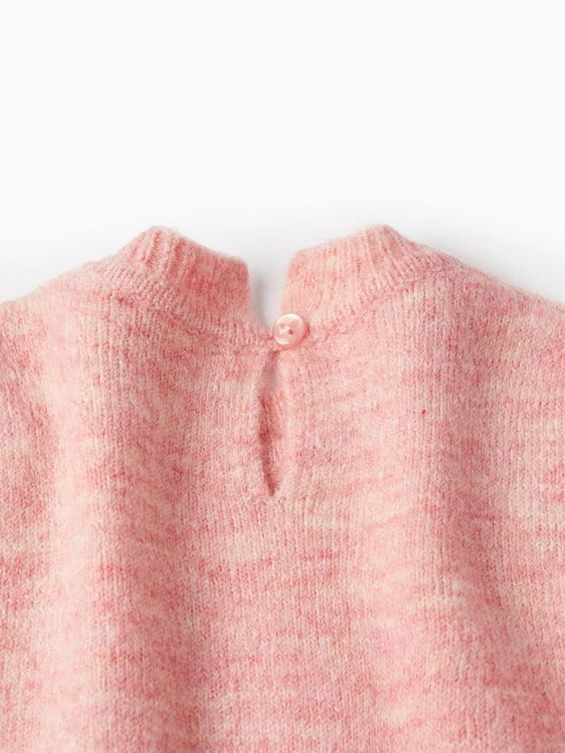 Pull en Maille pour Bébé Fille  SWEET FROSTY DREAMS   Rose
