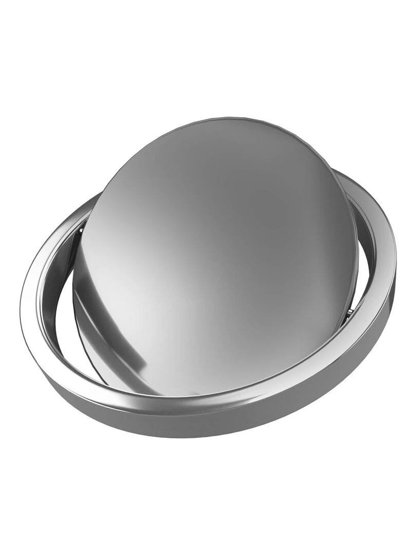 Poubelle avec couvercle pivotant   Argent