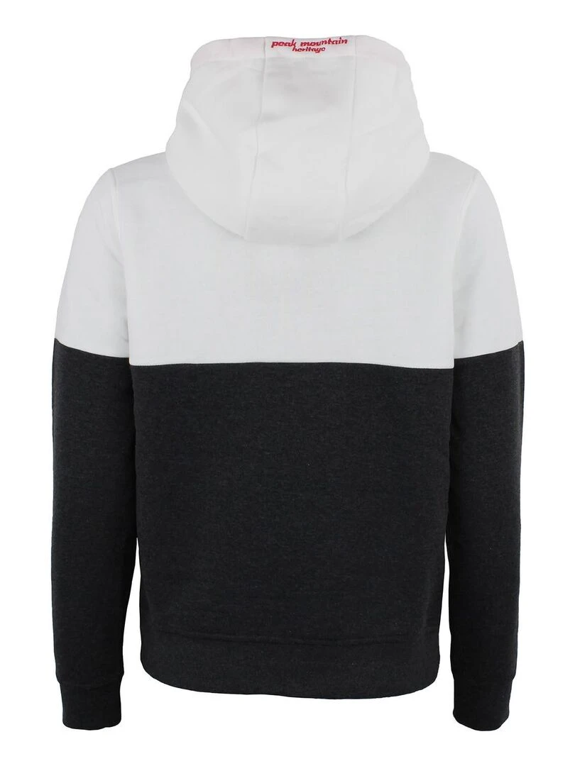 Sweat à capuche femme ACARLO Blanc Gris