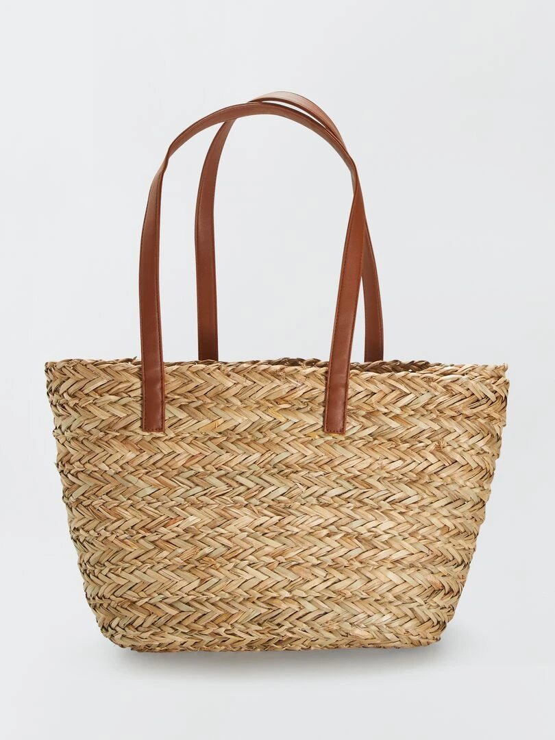 Cabas en paille Marron