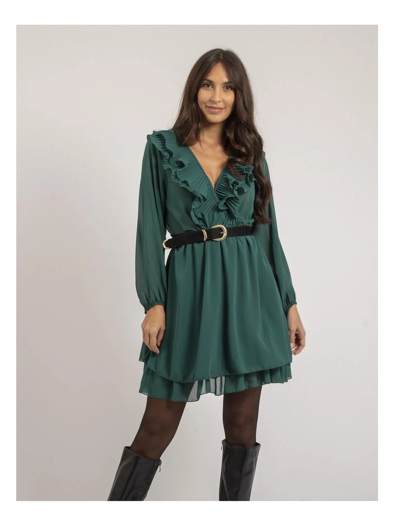 Robe courte ISNELLE Vert