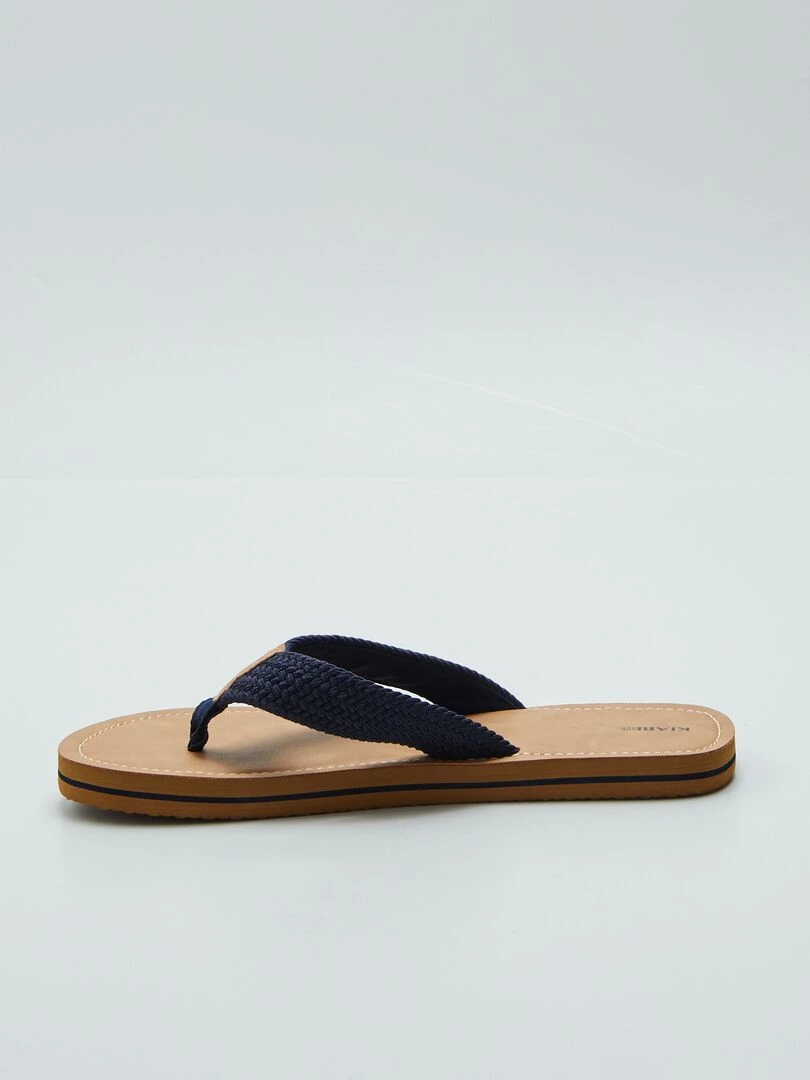 Tongs en tissu   Marron