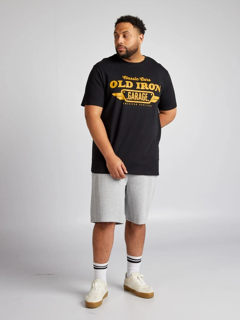 T shirt en maille jersey Noir