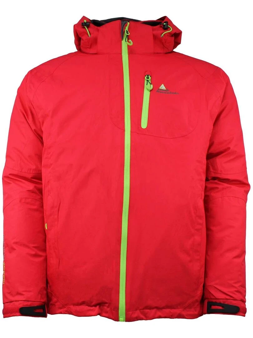 Blouson de ski 3 en 1 homme CIXI PEAK MOUNTAIN Rouge