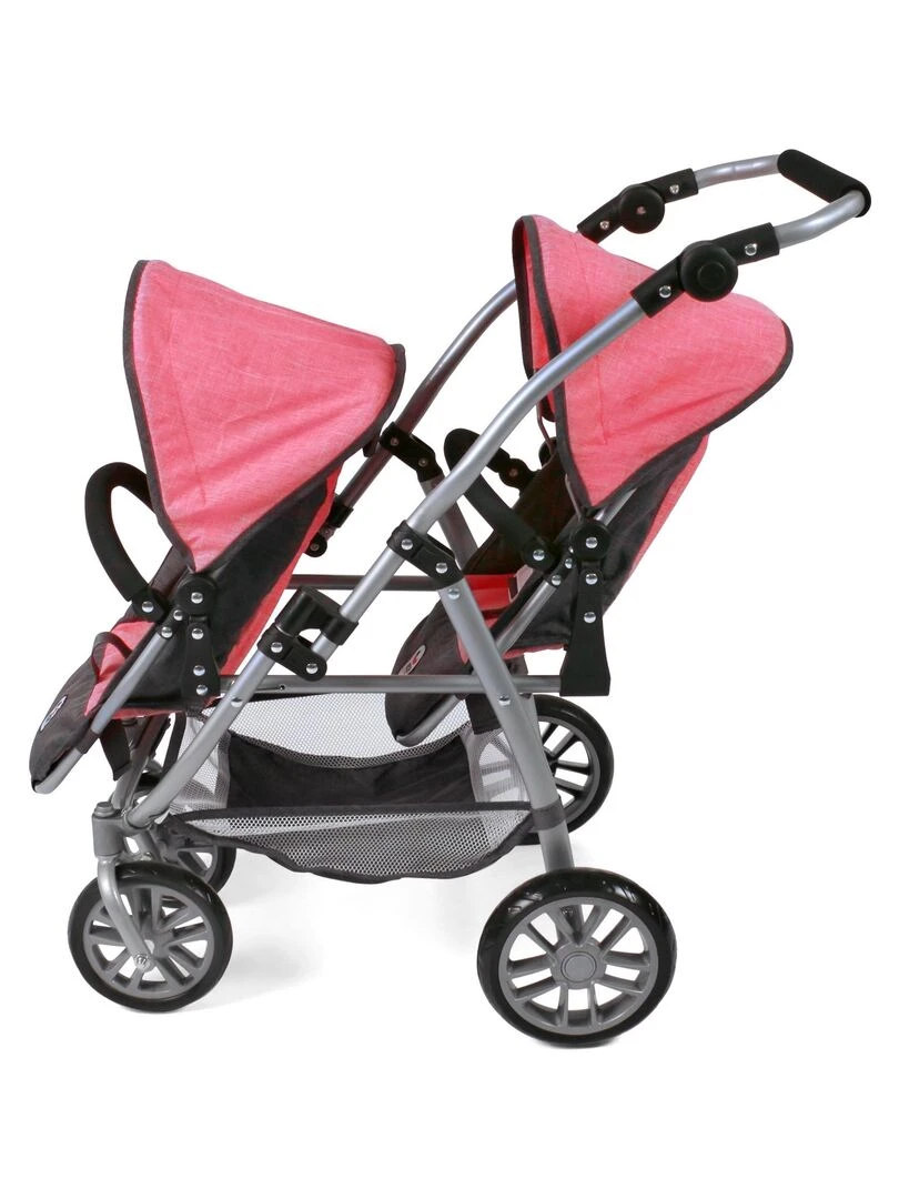 Le buggy Tandem Vario Mélange anthracite rose N/A
