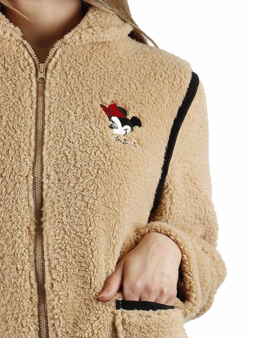 Veste d'intérieur Minnie Leopardo Disney   Marron