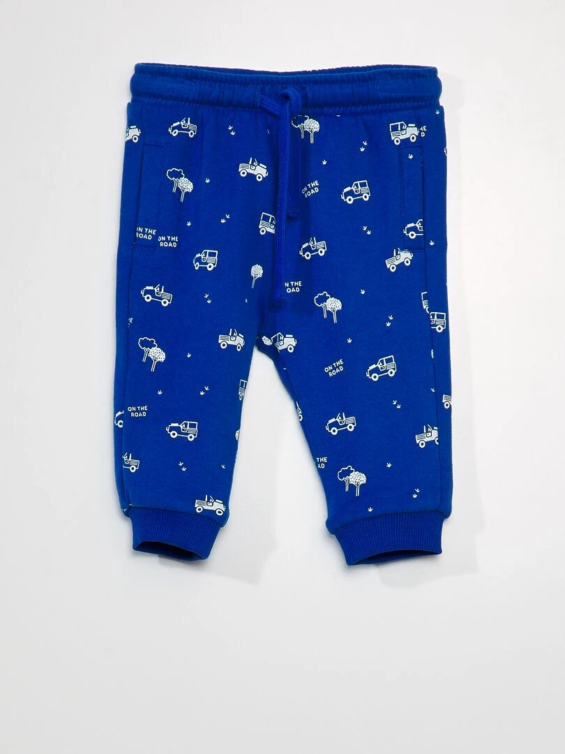 Pantalon de jogging à motif Bleu