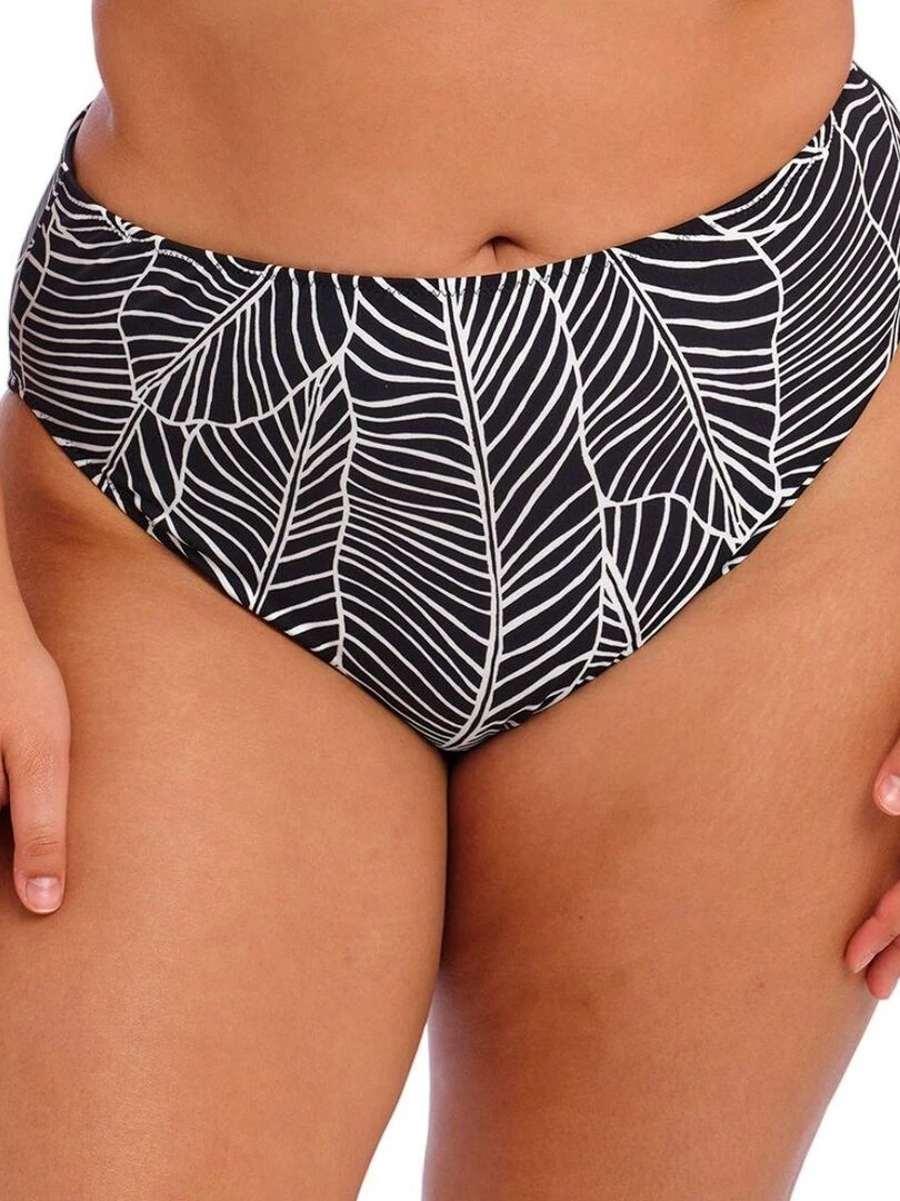 Bas de maillot de bain taille haute Kata Beach Noir