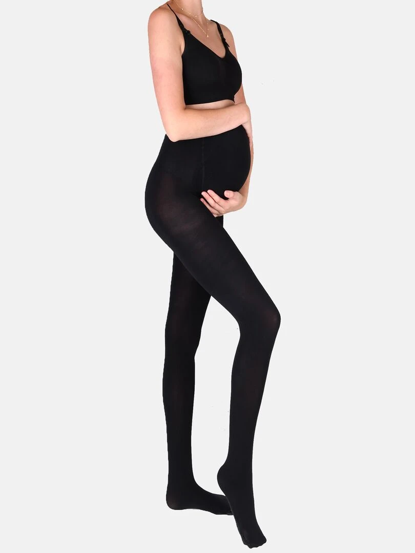 Duo Pack Collants de grossesse opaque 100den (Mamsy) Noir