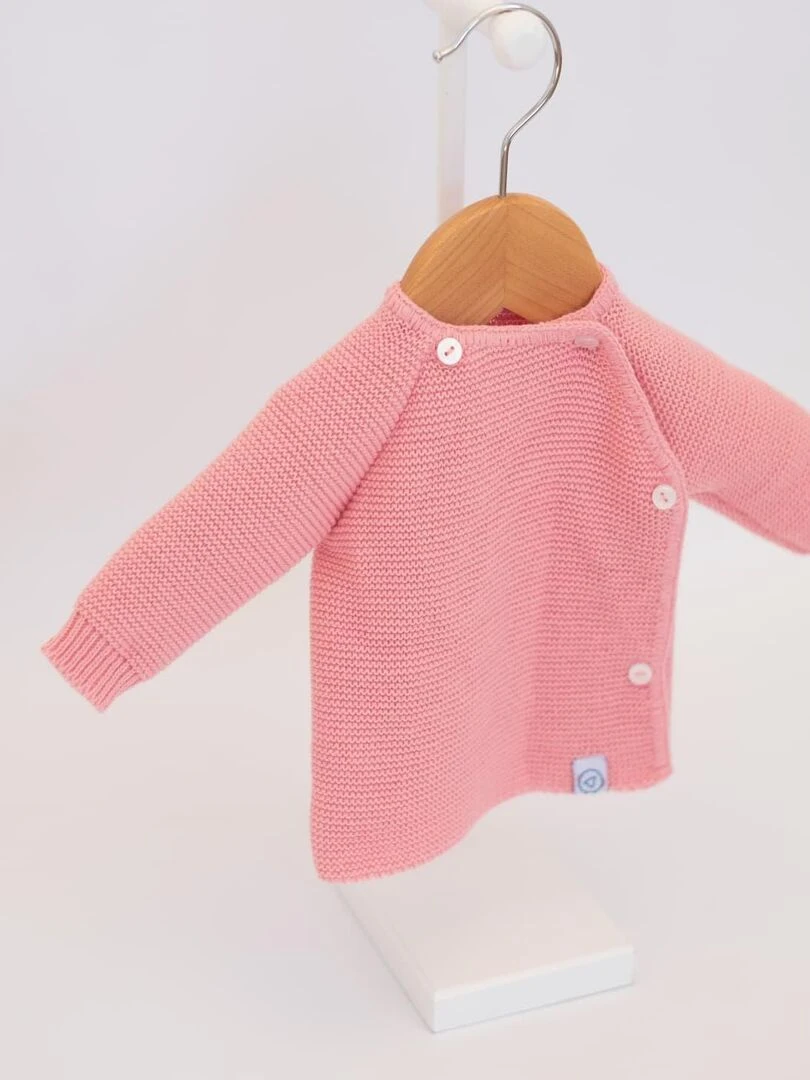 Brassière 4 boutons   Rose framboise