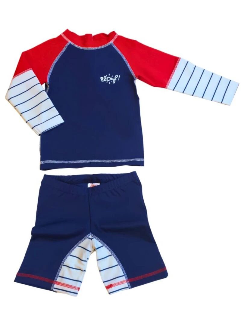 Ensemble Anti UV garçon : Marin Bleu Bleu