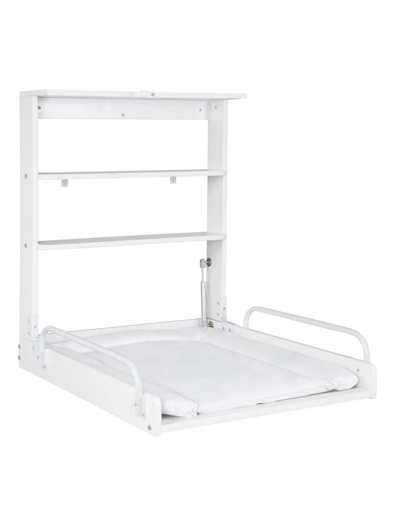ROBA Table À Langer Murale + Matelas À Langer Blanc Blanc