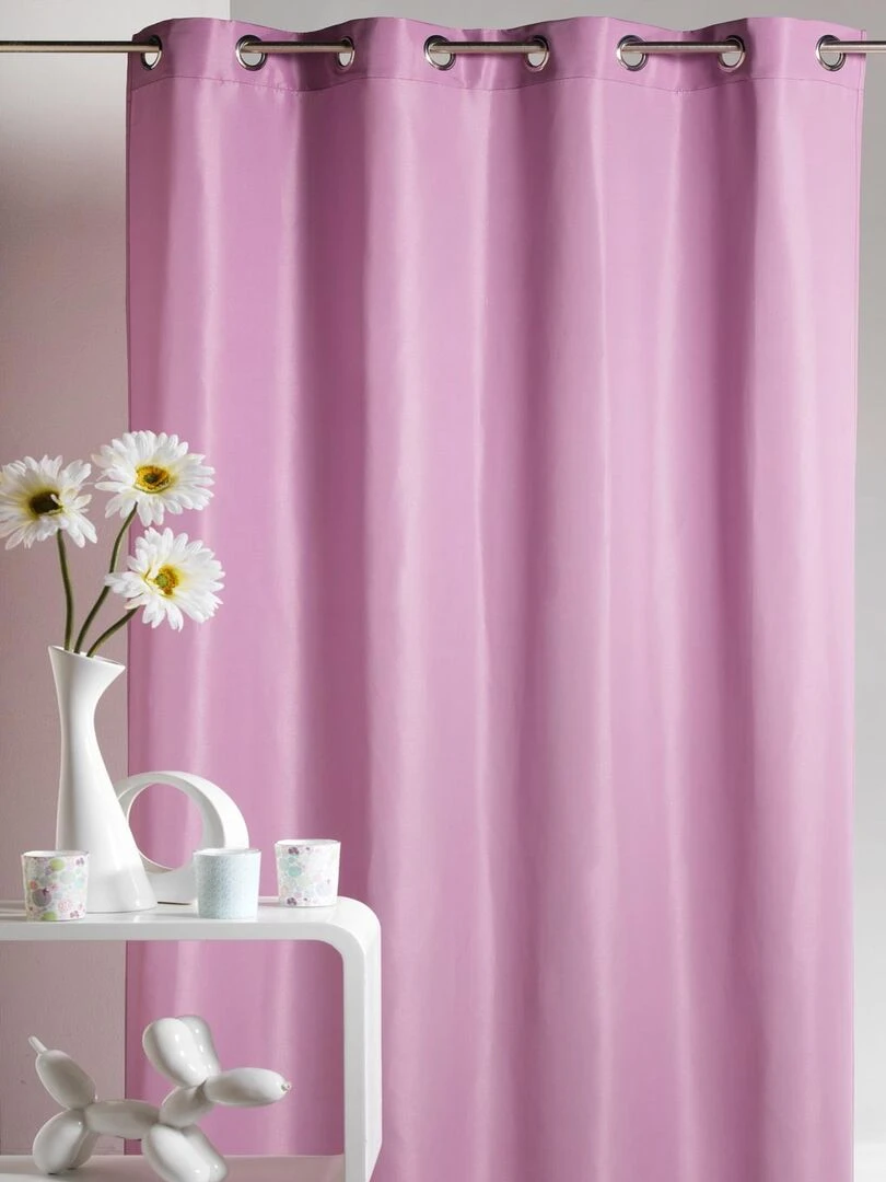 Rideau d'Ameublement en Microfibre Uni Mauve lilas