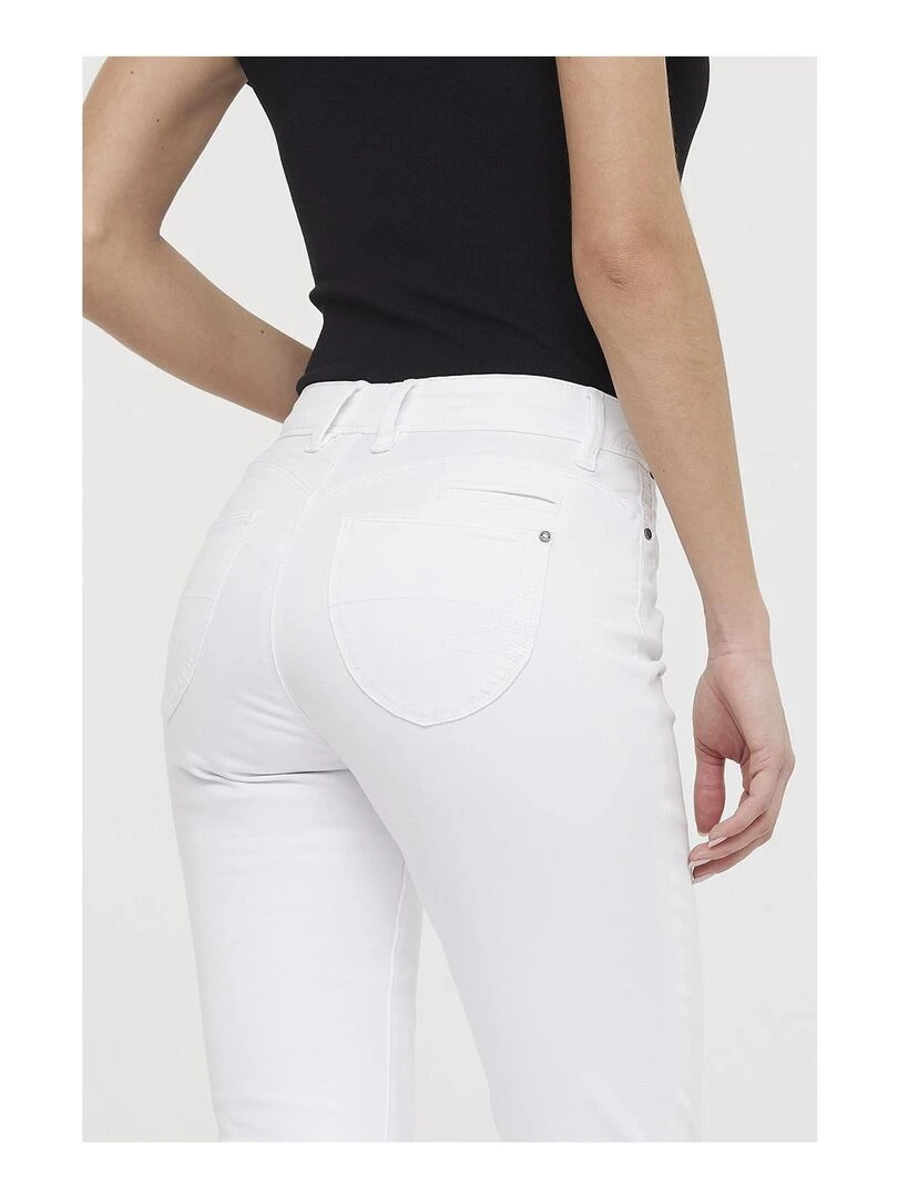 Lee Cooper   Pantalon coton slim JANA   Blanc