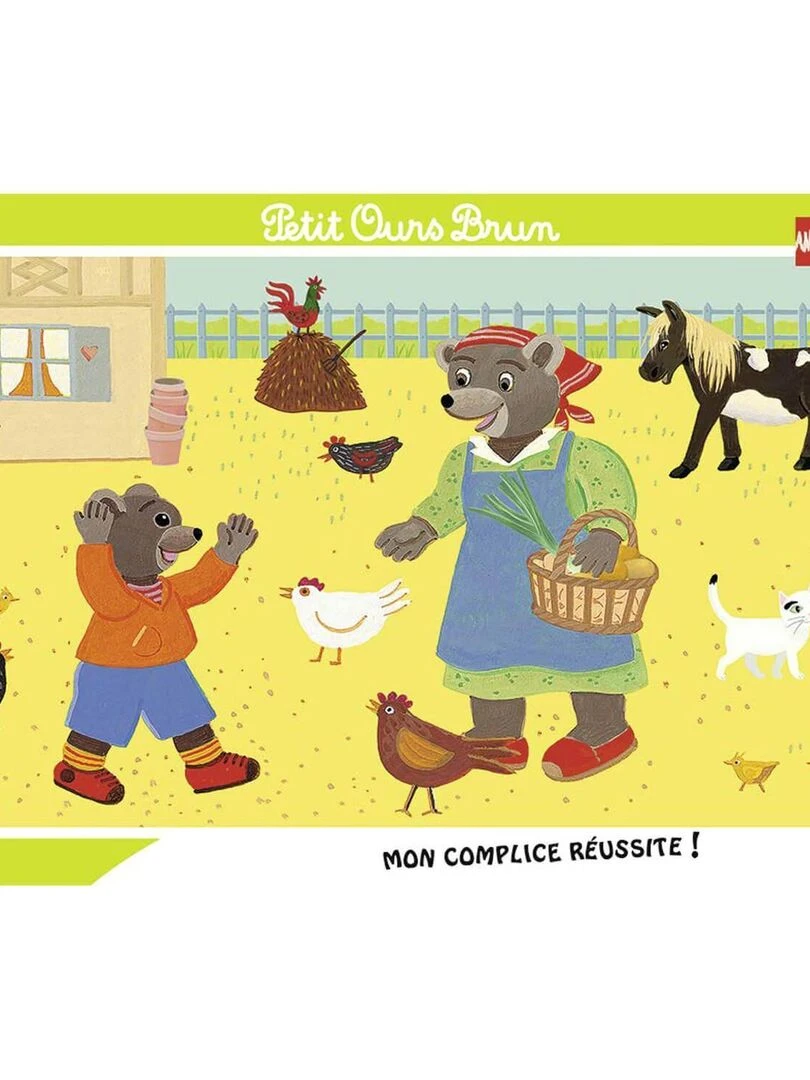 Puzzle Cadre 15 pièces : Petit Ours Brun à la ferme N/A