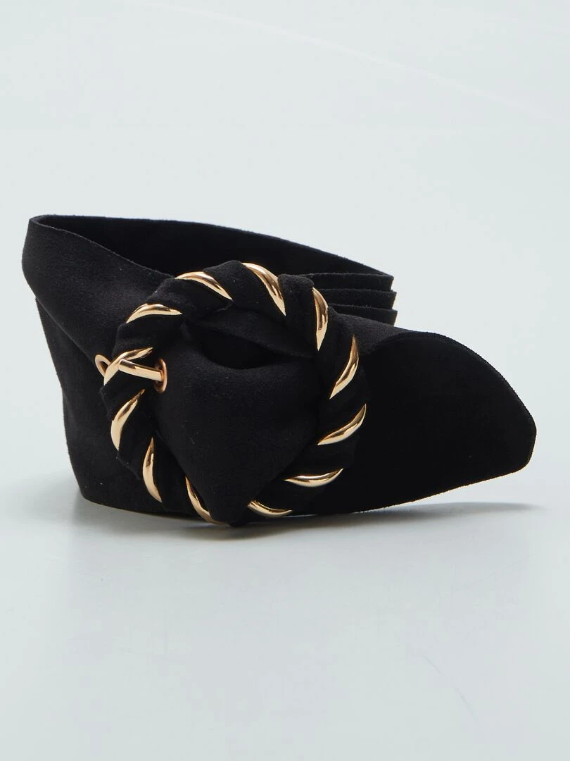 Ceinture en suédine noir