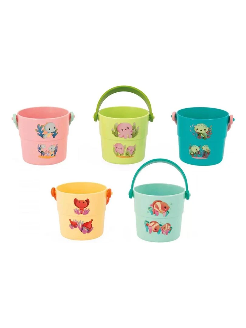 Seaux pour le bain Mes bebes animaux Multicolore
