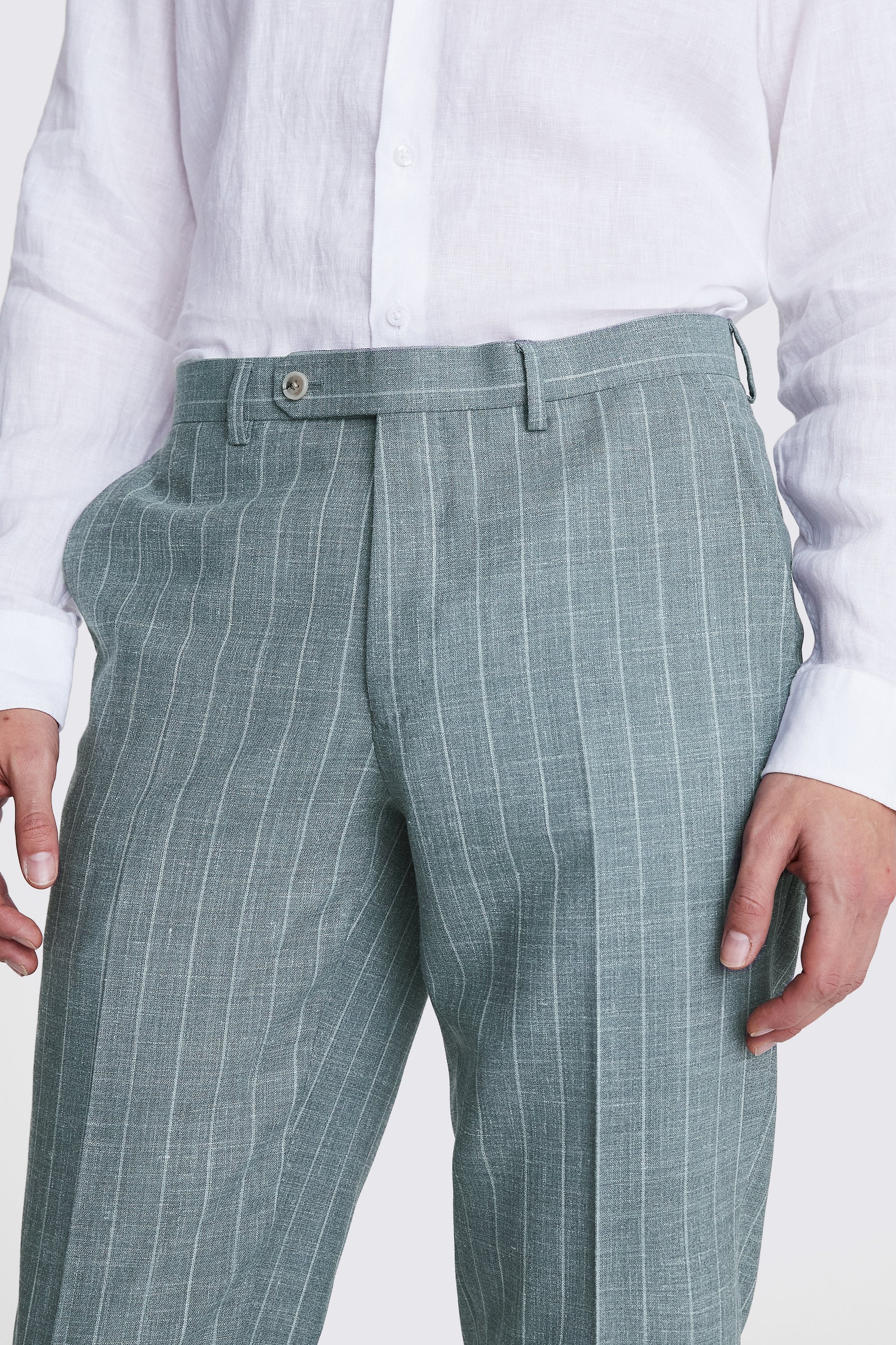 Italian Tailored Fit Navy Half Lined Trousers   Buy Online at Moss