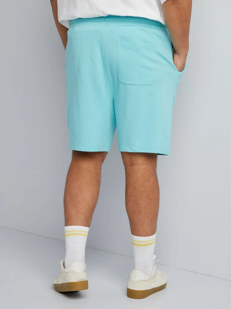 Short en molleton   Bleu