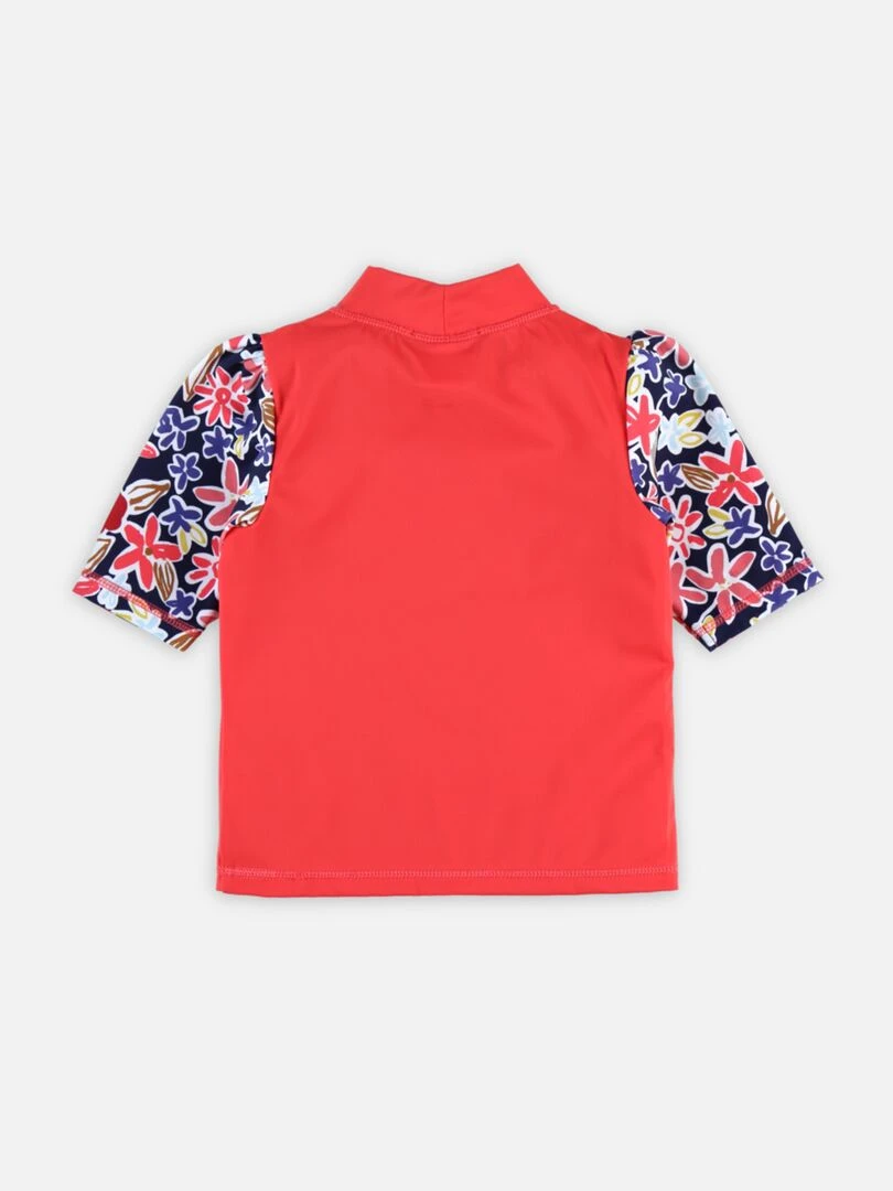 Top anti UV avec fleurs   Archimède   Rose