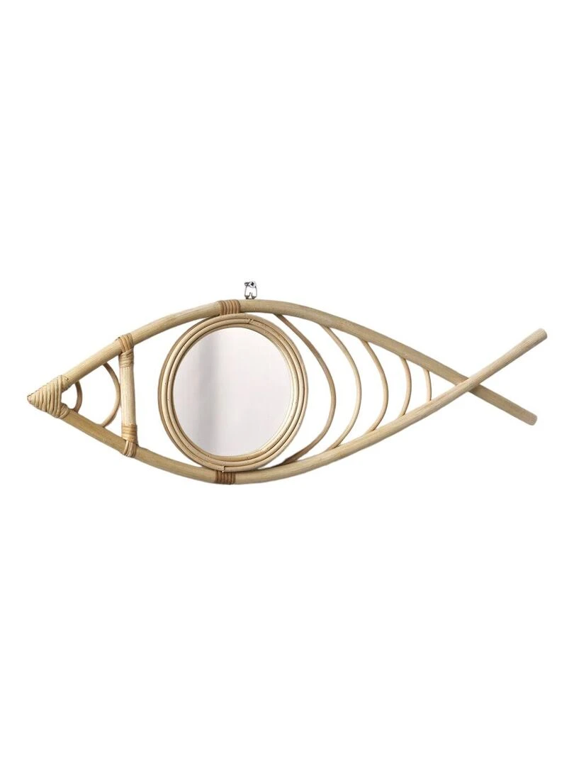 Miroir forme poisson BEACH HOUSE   Beige