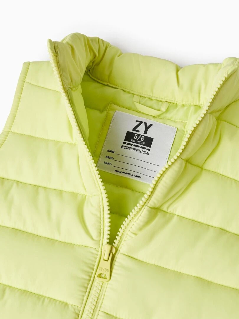 Gilet Matelassé pour Garçon  NATURE TAKEOVER   Vert clair