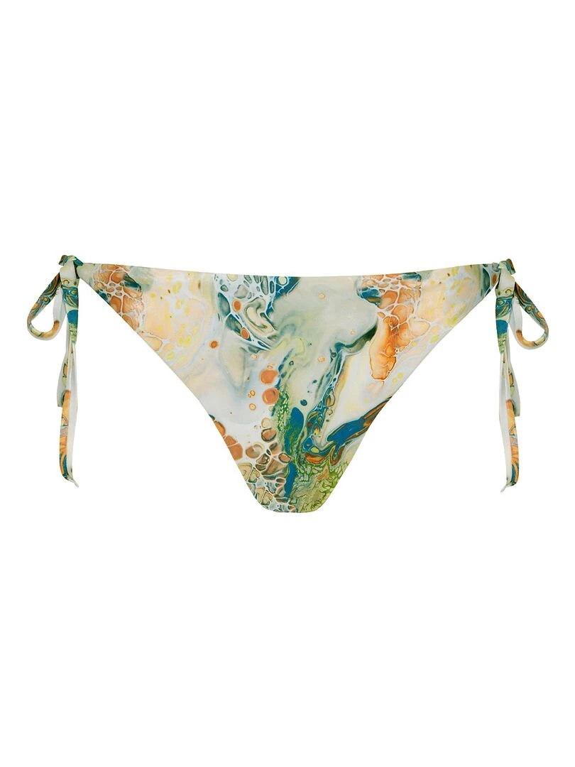 Bas maillot de bain brésilien taille basse à nouettes Indonesia   Vert
