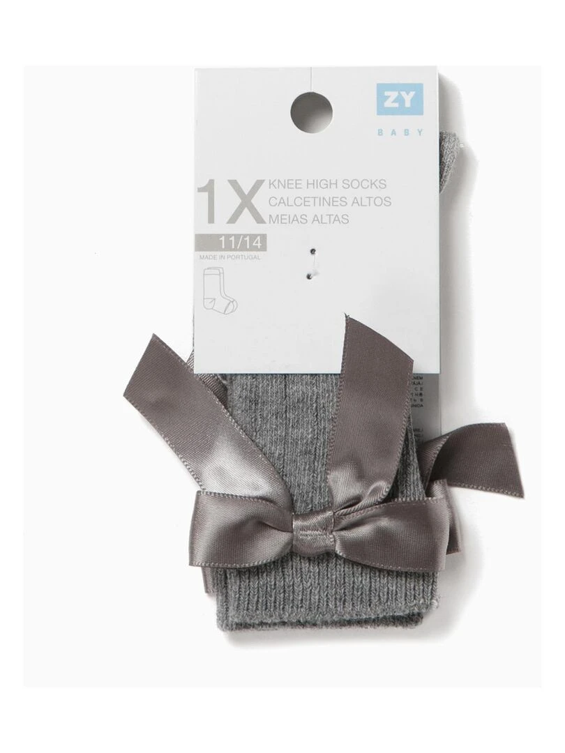 Chaussettes hautes essential line 'Zippy' Gris