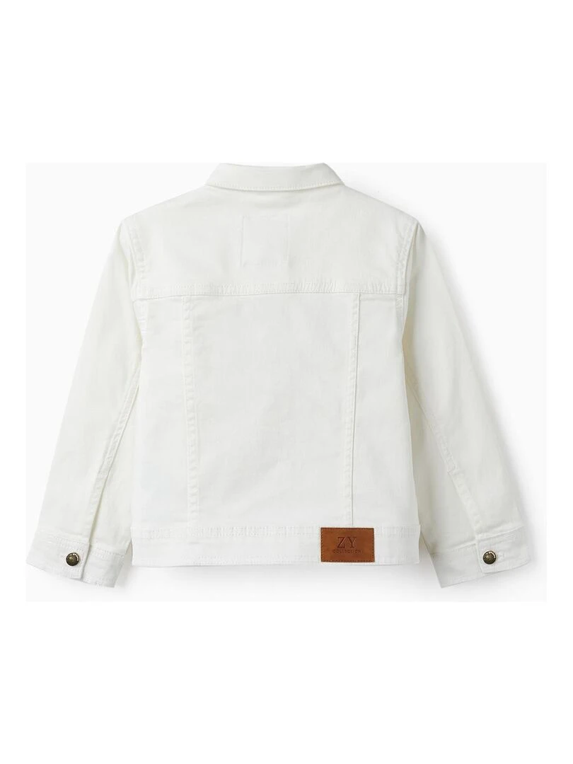 Veste en jean pour fille ATLANTIC COMPANY Beige clair