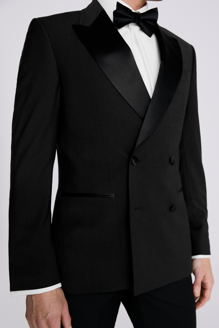 Ted Baker Tailored Fit Black Notch Lapel Tuxedo Jacket    Buy Online at Moss