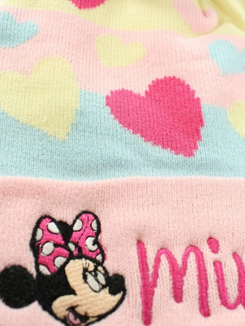 Disney   Bonnet fille imprimé Minnie   Rose