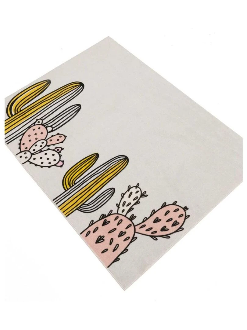Tapis enfant PUKTAR MD Rose 95x125 Fait en Europe en nylon   Rose