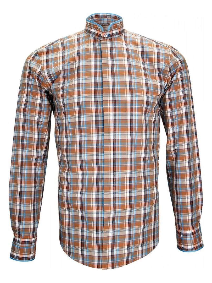 Chemise col mao WINCH Beige