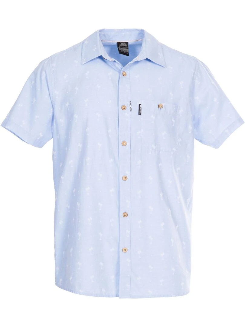 Trespass Chemise SLAPTON PALM Bleu clair