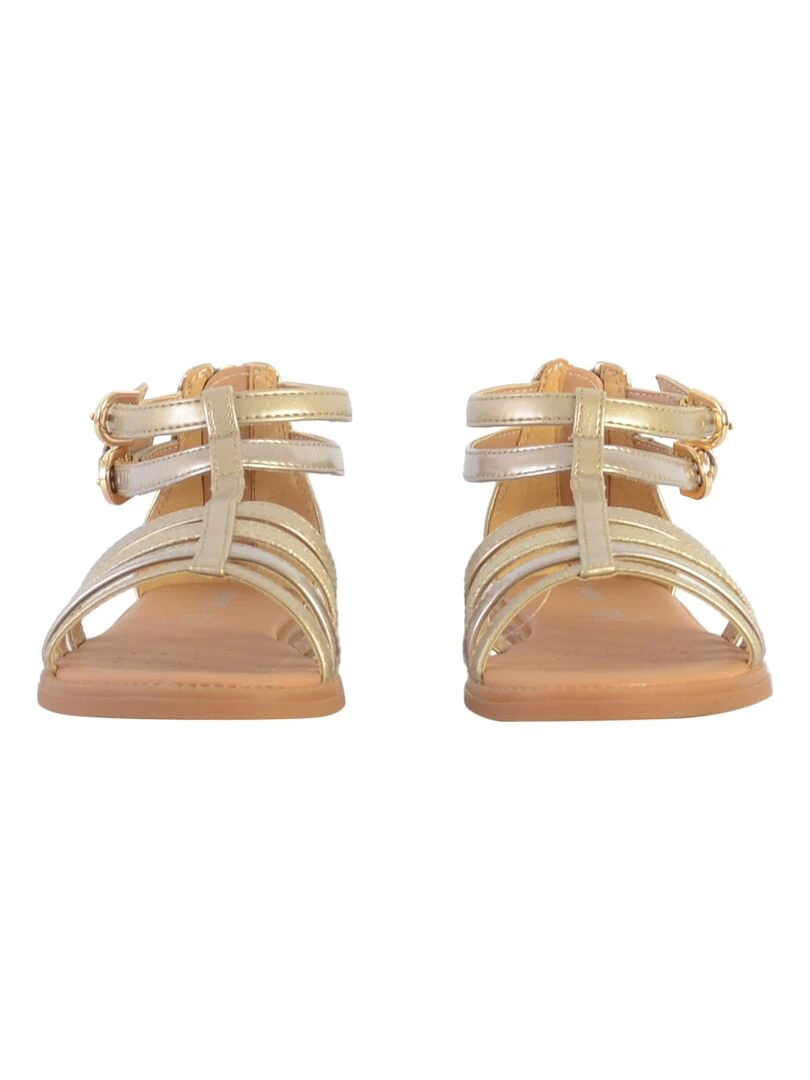 Sandale à Zip Plate Geox Enfant Karly   Gris