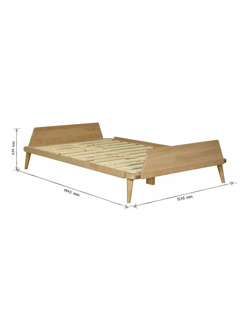 Pack lit avec matelas Karl   AKITEN RETAIL   Marron