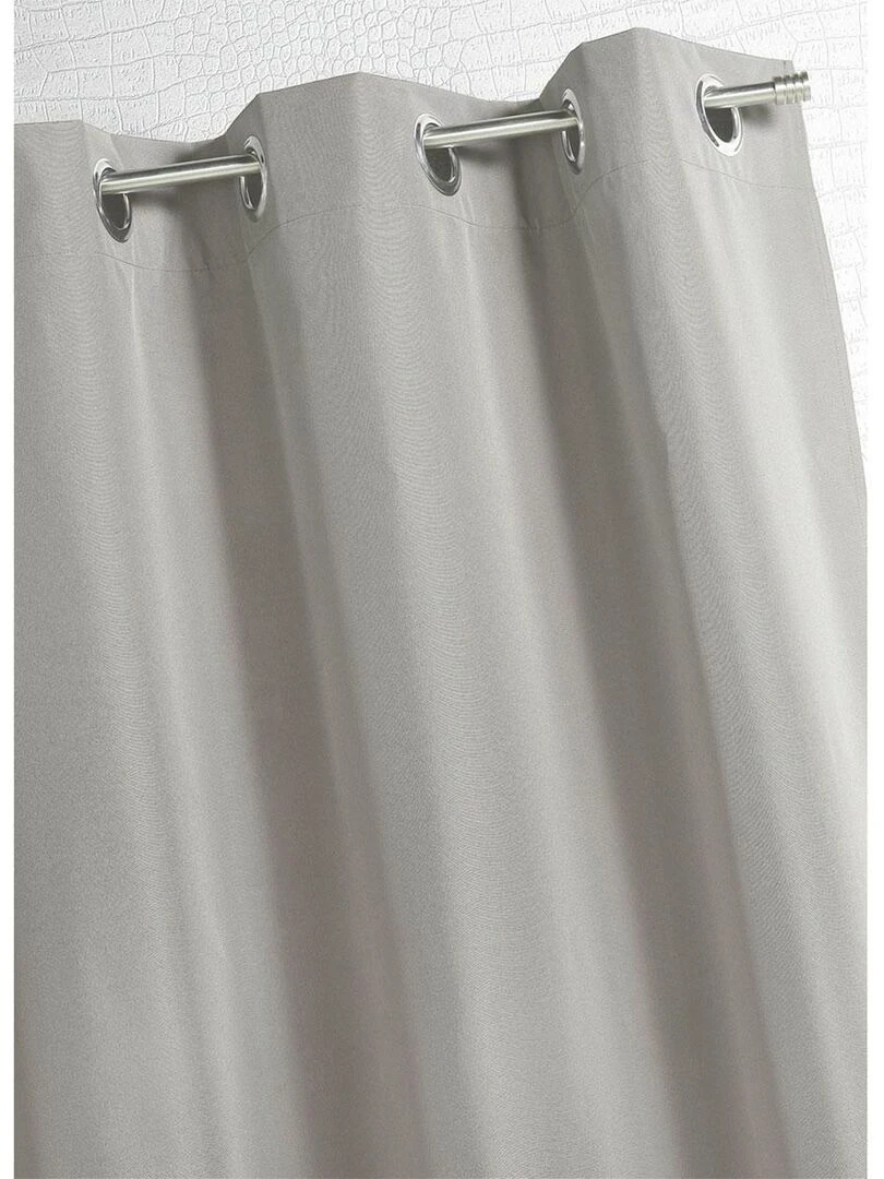 Rideau uni occultant et isolant thermique avec doublure polaire Beige clair