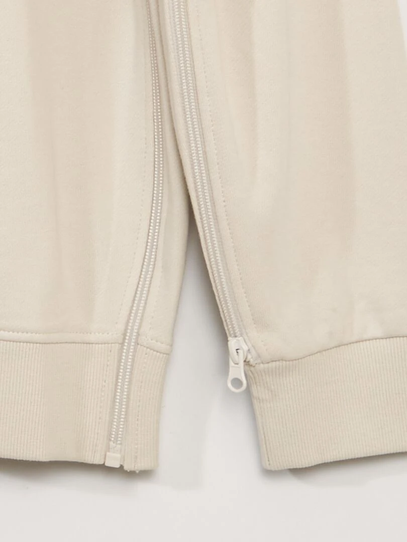 Sweat en molleton avec imprimé   So Easy   Beige