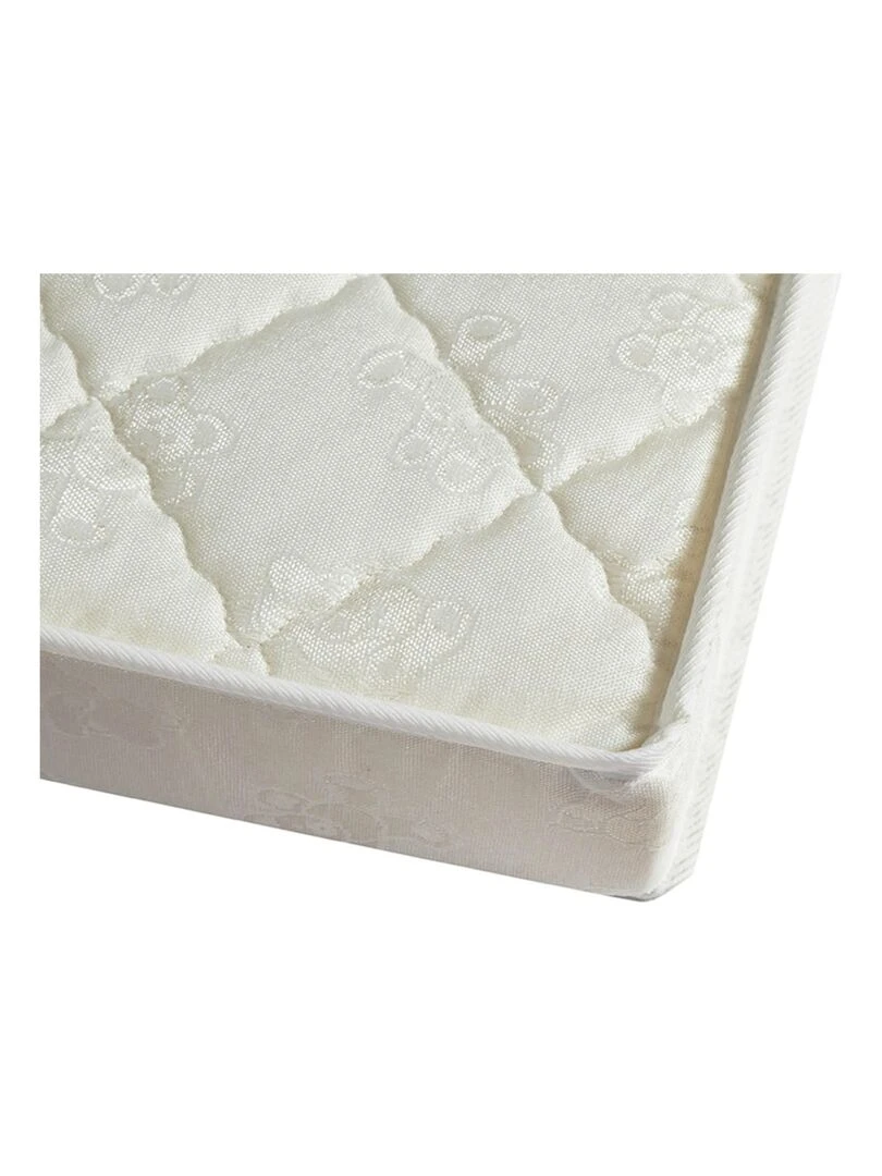 Matelas Bébé hypoallergénique en Mousse Polyuréthane FERME Fabriqué en France   Blanc
