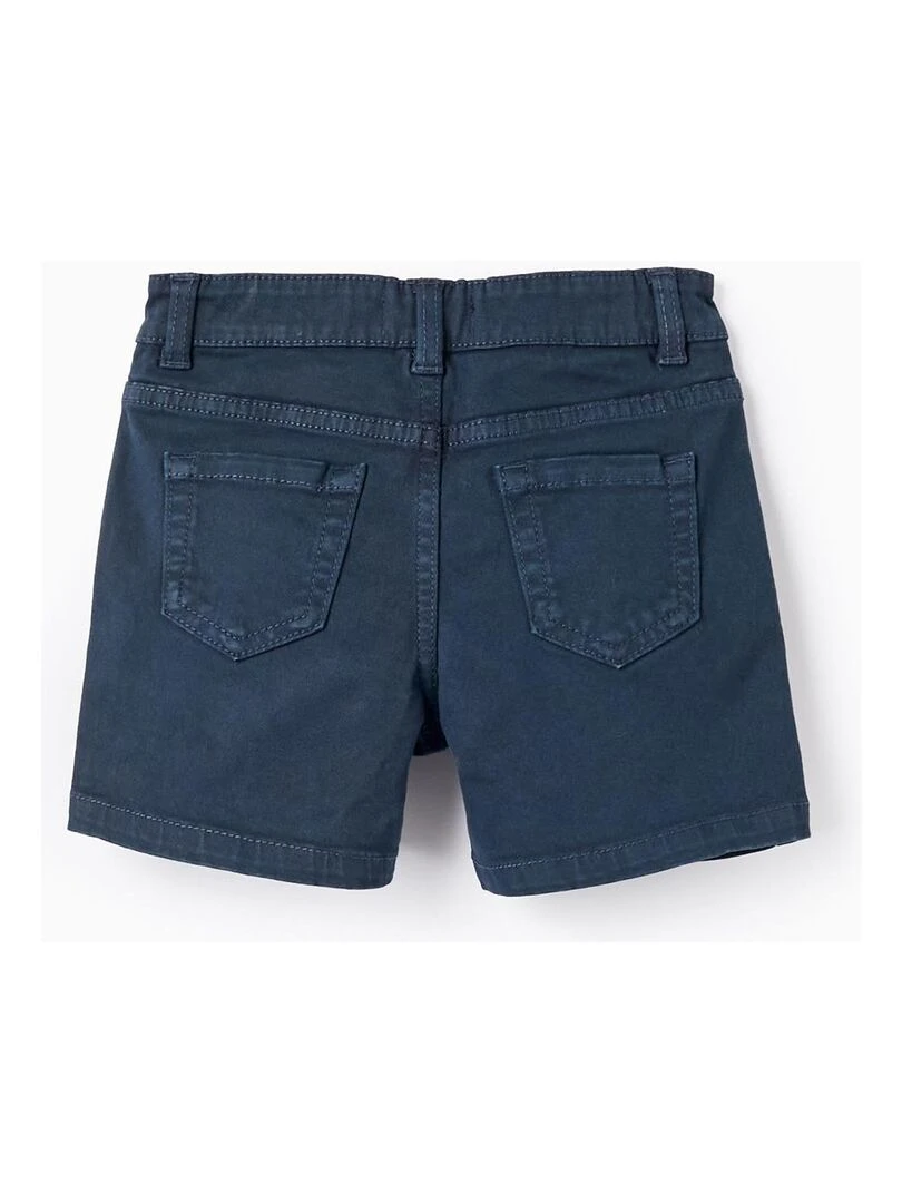 Short en Sergé pour Bébé Garçon Bleu foncé