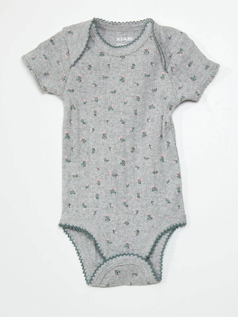 Lot de 2 bodies Gris/beige