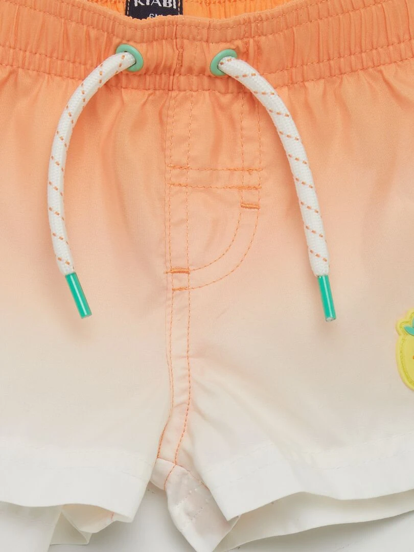 Short de bain fantaisie   Orange