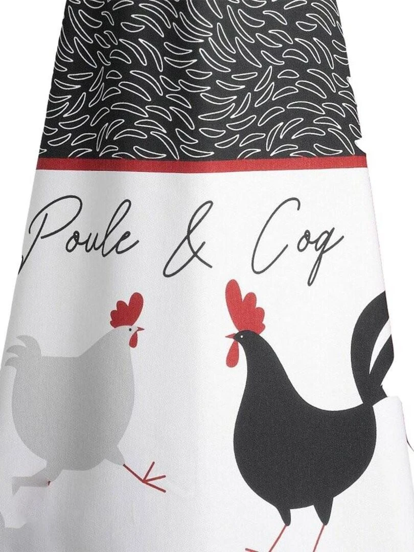 Tablier avec sangle ajustable 80x85 cm P&H coton   Rouge