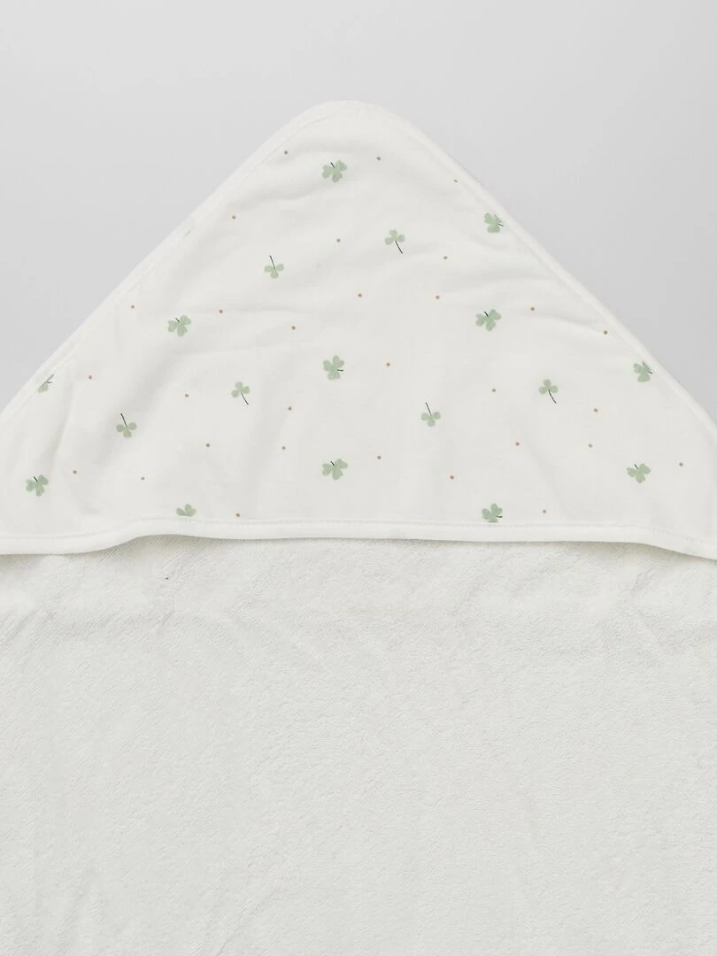 Cape de bain en éponge   Blanc