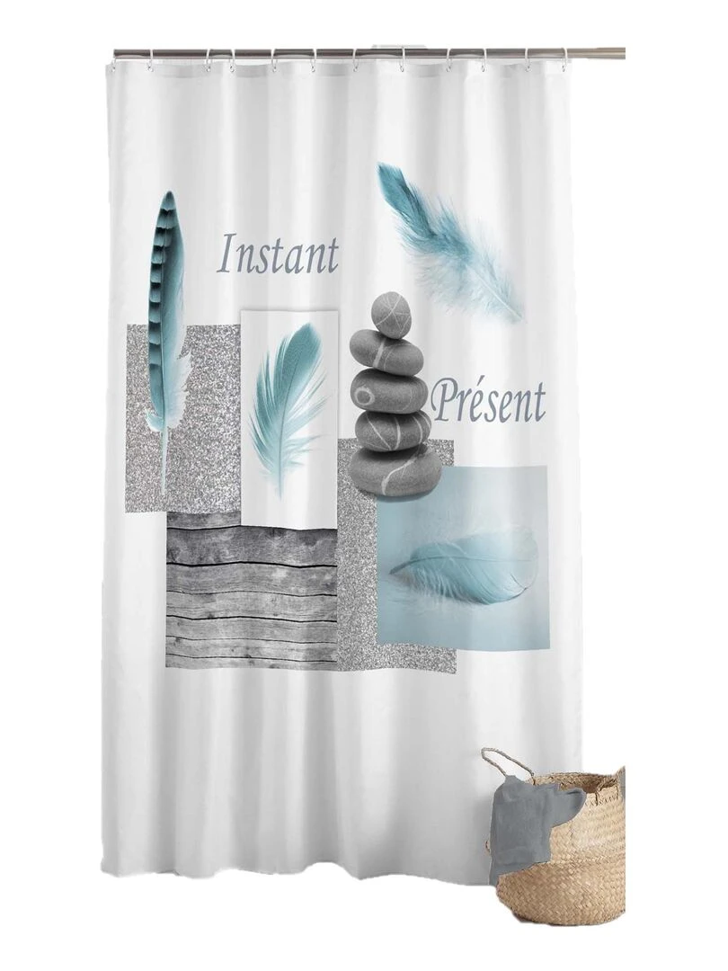 Rideau de douche Instant Present Bleu